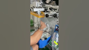 Semi automatic screen printing machine for cups #screenprint #screenprinting #cup #bottle