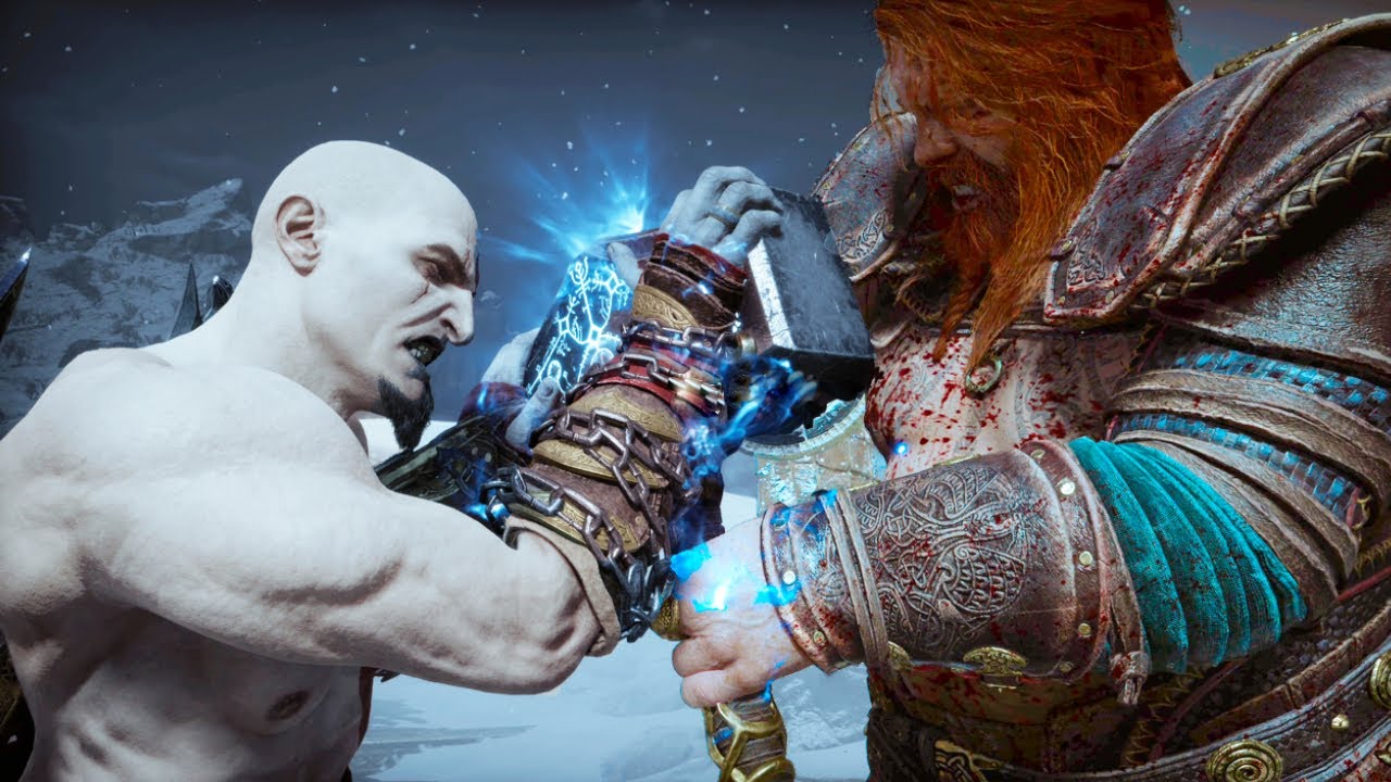 God Of War Ragnarok Young Kratos Vs Thor - YouTube