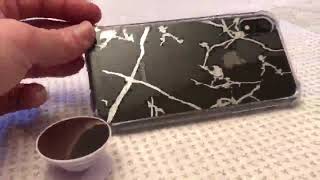 Very sturdy case review, Ansiwee Crystal Clear Shock Absorption Soft TPU Bumper Hard Marble Pattern screenshot 3