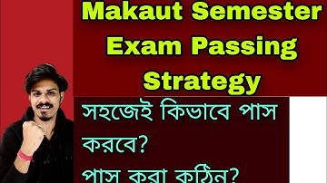 Makaut Semester Exam Passing Strategy| Makaut Even Semester 2023 | Makaut Theory Exam | #makaut