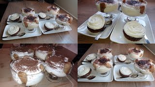 Tiramisu au chocolat accompagné de fondant au chocolat تحلية التيراميسو مع فوندون الشكلاطة