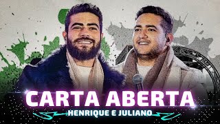 CARTA ABERTA - Henrique e Juliano 🎵 Ao Vivo em Brasília 🎵