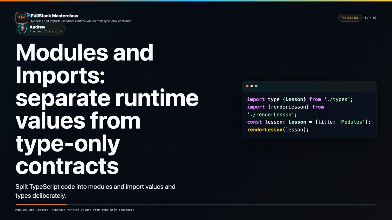 Modules and Imports Explained | FullStack Masterclass TypeScript Course ...