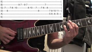 Learn Dark Exotic Music - Left &amp; Right Hand Practice - Guitar Lesson - WITH TABS