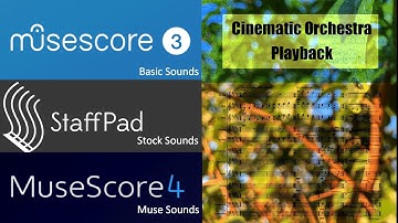 MuseScore3, StaffPad, & MuseScore 4 Cinematic Orchestra Short Playback Comparison