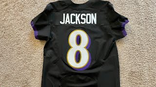 lamar jackson stitched jersey black