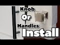 How to install cabinet door knob handles easy simple