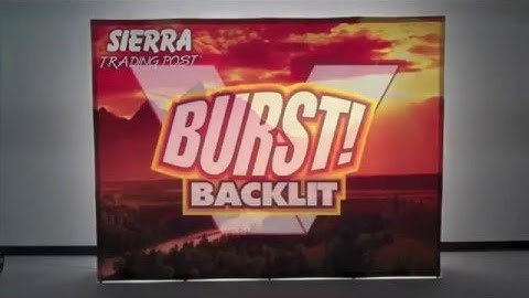 VBurst 10 ft Flat BACKLIT Fabric Pop Up by youhuge.com
