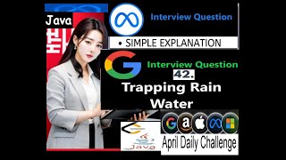 LeetCode 42 | Trapping Rain Water Java Solution | Developer Coder | Google Interview Question