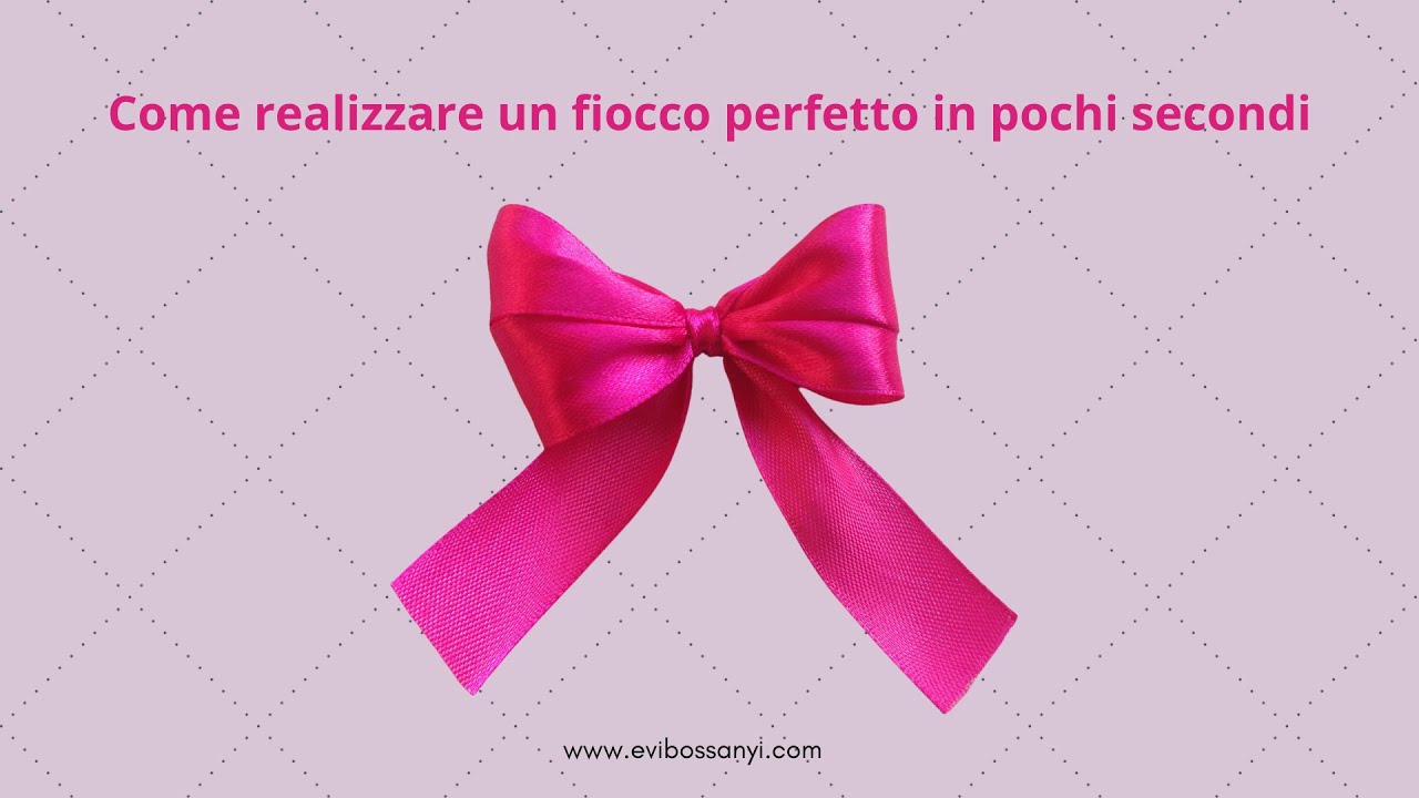 Come creare FIOCCHI PERFETTI, facilissimi per tutti!, In questo video  vedremo come realizzare 6 varianti di fiocchi davvero semplicissimi e alla  portata di tutti per decorare vostre bomboniere, la vostra