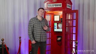 Limelight’s Unique & IconicTelephone Box Photo Booth & Audio Guestbook 📸🎙