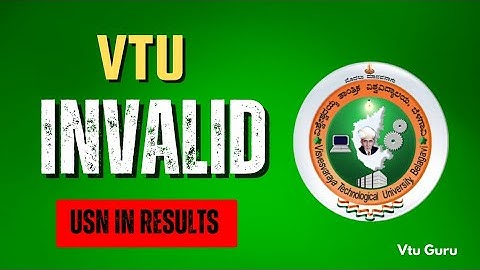 VTU 3rd Sem Results 2025 Out | Invalid USN in Vtu Results 2025 | VTU Guru