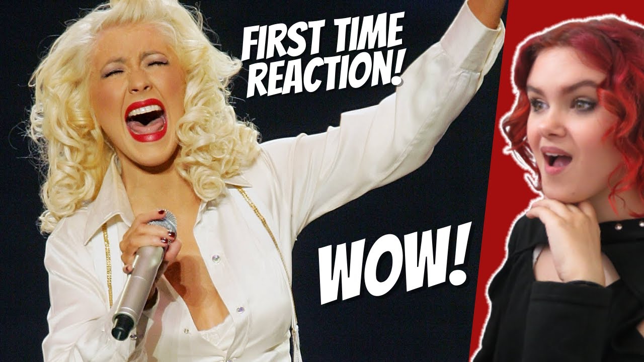 Can Christina Aguilera ACTUALLY sing?! - First Time (Reaction) - YouTube