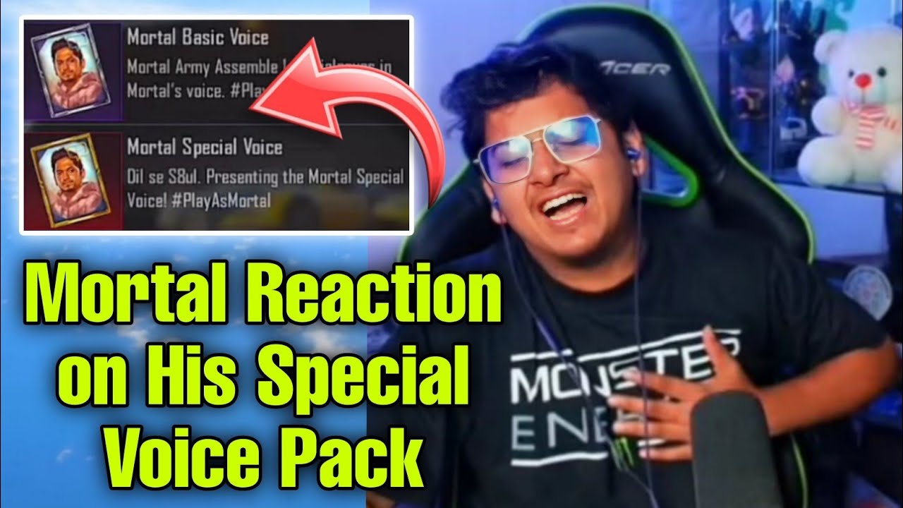 Mortal Reaction on His Special Voice Pack 🧿 - YouTube
