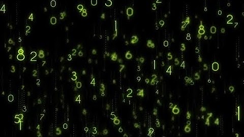 Number Codes Background Stock Motion Graphics