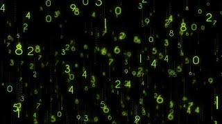 Number Codes Background Stock Motion Graphics