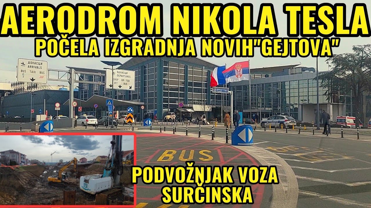 Aerodrom Nikola Tesla pocela izgradnja novih GEJTOVA,nova upravna zgrada AIR SRBIJE,nova pruga 