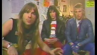 RAVEN - Bruce Dickinson Interview (Heavy Metal Mania 1985)