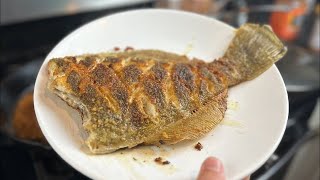 How To Cook Flounder Whole [Crispy Scored Flounder]