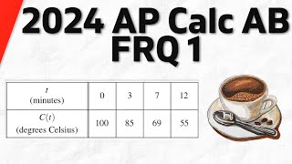 2024 AP Calculus AB/BC FRQ 1 Solution | Calculus 1 Exercises