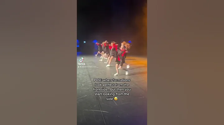 When dance formations look great from the front | Valerie van Leeuwen | #shorts #dancer