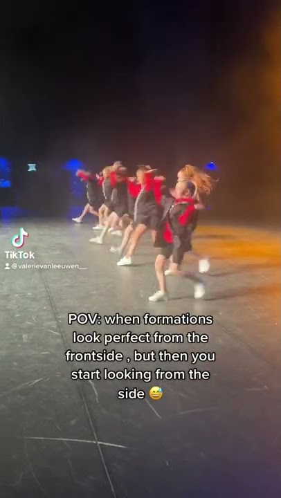 When dance formations look great from the front | Valerie van Leeuwen | #shorts #dancer