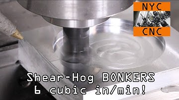 Shear Hog + Tormach BONKERS! 6 cubic inches per minute?!