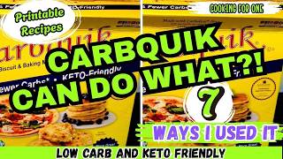 CARBQUIK...Who Knew It Could Do ALL This AND TASTE SO GOOD | 7 EASY RECIPES | SILVER HAIR HOMEMAKER