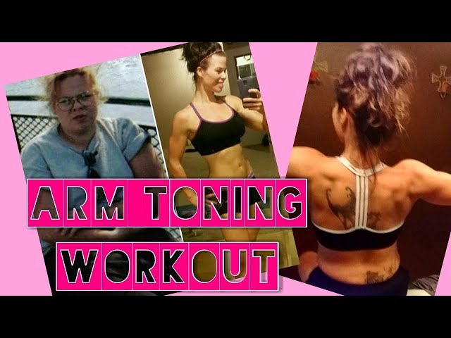 EXERCISES TO GET RID OF ARM JIGGLES! ARMS, SHOULDERS AND BACK ROUTINE.