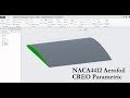 PTC Creo Parametric 2/3/5 : NACA series Aerofoil design| Tutorial | Import points from Excel Sheet