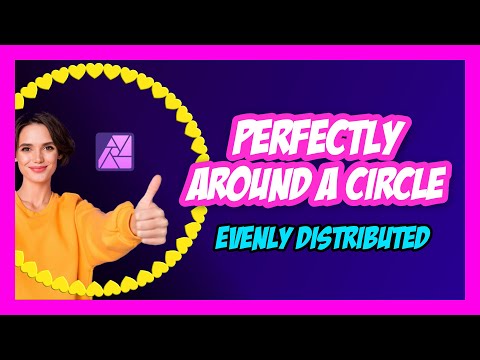 Affinity Photo How to EVENLY DISTRIBUTE objects around a circle (without a gap, Designer compatible)