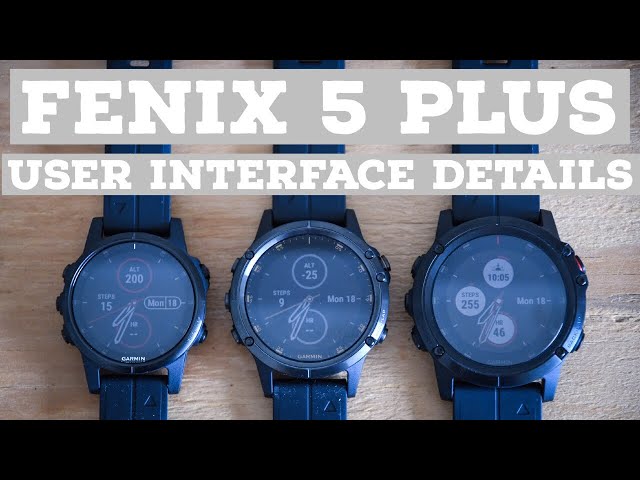 Fenix 5 Detailed Walk-through - YouTube