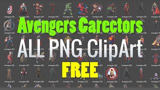 Incredible Avengers Characters: Free PNG ClipArt for Instant Download