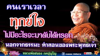 🔴 คนเราเวลาทุกข์ใจ จะไม่มีอะไรมาดับได้ นอกจากธรรมะคำสอนพระพุทธเจ้า #หลวงพ่อสนอง_กตปุญโญ 14/11/66