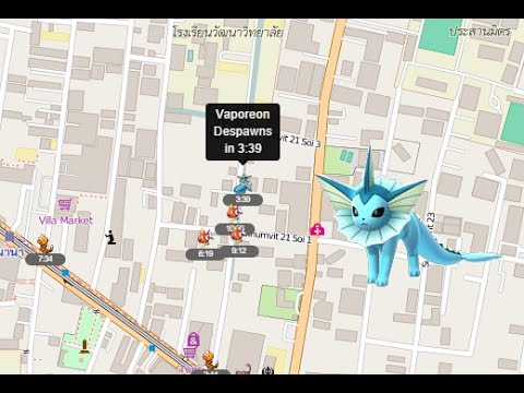 Vaporeon Found In Bangkok Thailand Map Pokemon Go Youtube
