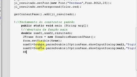CEP Itajubá Java Soma De Dois Números Aula 03