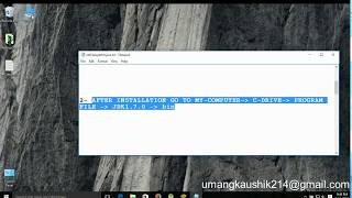 6- EASY STEPS TO SET PATH IN JAVA