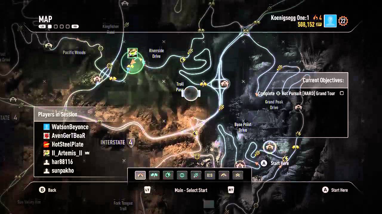 need for speed rivals map