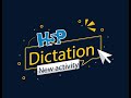 New h5p activity dictaction  educraft