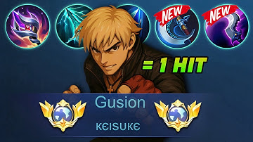 GLOBAL GUSION ONE SHOT BUILD WITH ASSASSIN EMBLEM 2025 TUTORIAL!! (MUST TRY) - Mobile Legends