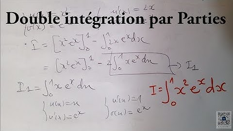 ♦️♦️ DOUBLE INTÉGRATION PAR PARTIES. Intégrale. double intégration par parties. sum(x^2e^x)dx