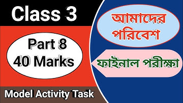 Class 3 amader poribesh model activity task Part 8, class 3 model activity task part 8