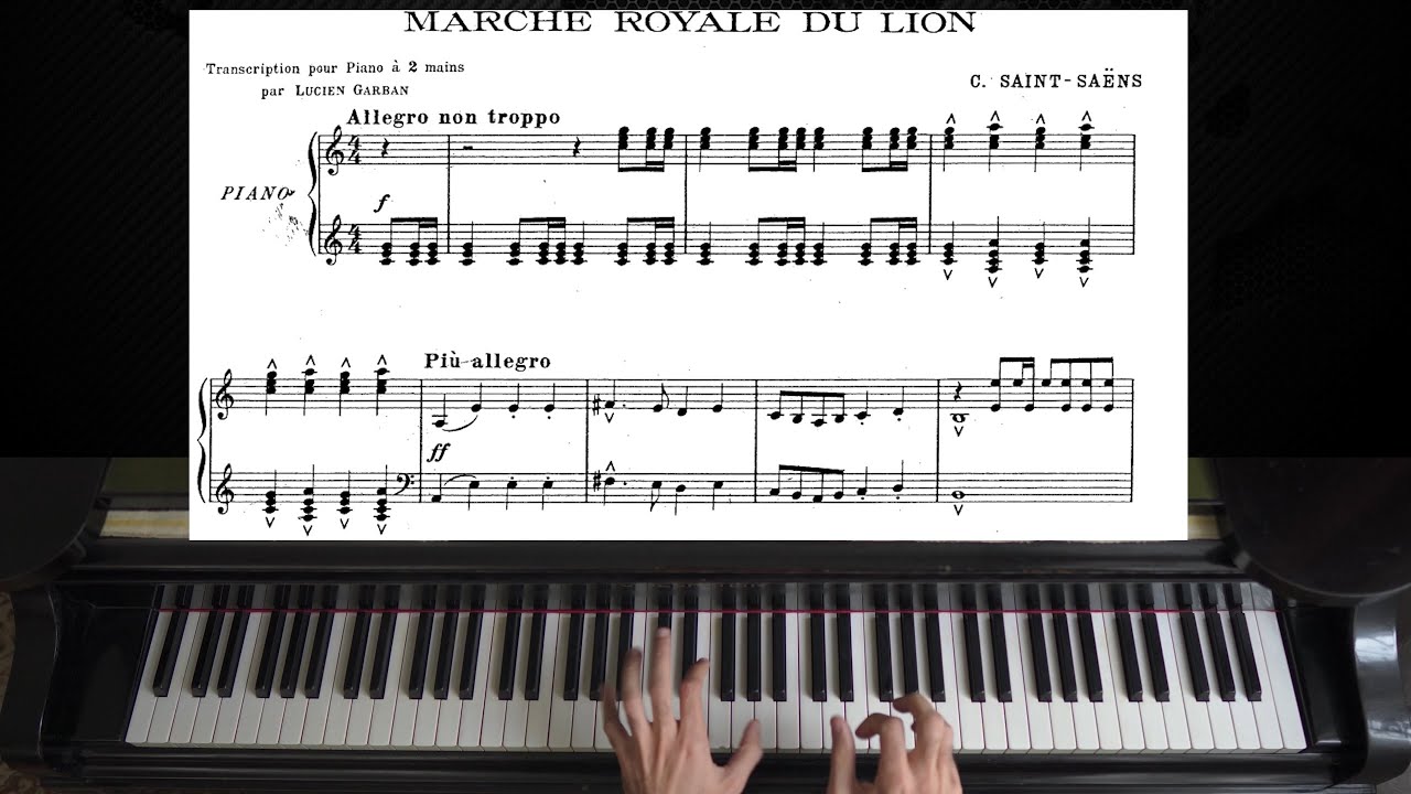 Camille Saint-Saens - O carnaval dos animais para piano - Durand - Le  Carnaval Des Animaux - Piano - Durand