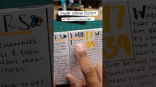 how I color code my pocket notebook