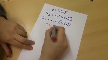 How to differentiate y=(ln(x))^(x)