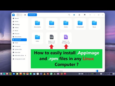 How to easily install .Appimage and .rpm files in any Linux Computer ?