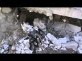 تدمير منزل بالكامل ببرميل متفجر