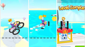 Scribble Rider! All levels gameplay on Android iOS very funny game #1