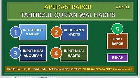 Tutorial Aplikasi Rapor Tahfidzul Qur