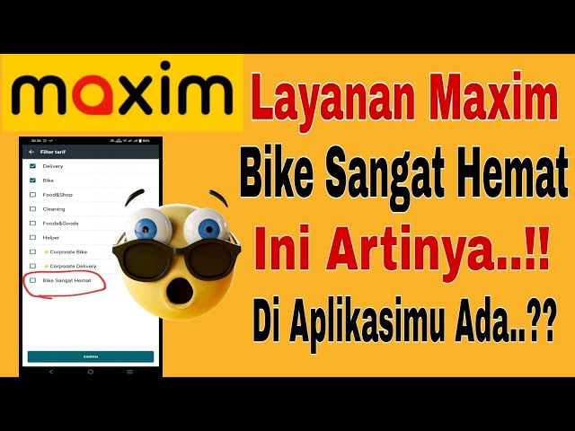 Layanan Maxim Bike Sangat Hemat...!! Ini artinya ~ Di Aplikasimu Ada...?? Maxim Ojek Online class=